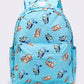 Blue Character Printed Backpacks