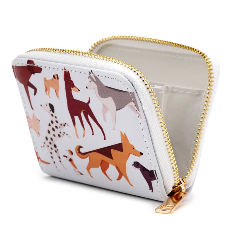 Barks Dog Zip Around Small Wallet Purse