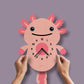 Axolotl Pendulum Clock - Wood