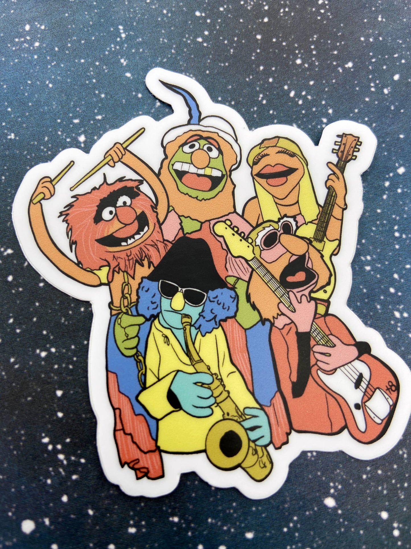 Vinyl Decal - Dr. Teeth and the Electric Mayhem - Muppets