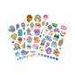 Colorful Cats - Temporary Tattoos
