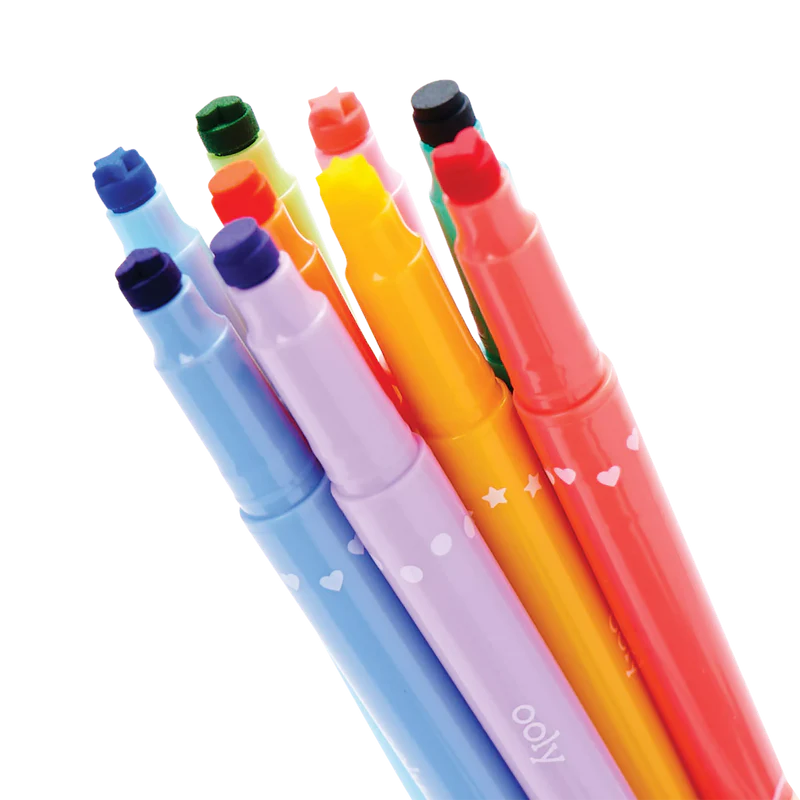 Confetti Stamp - Double Ended Markers