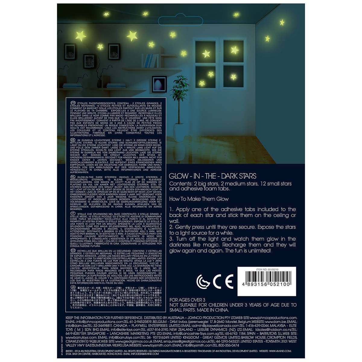 4M Glow-In-The-Dark Stars (16-Piece)