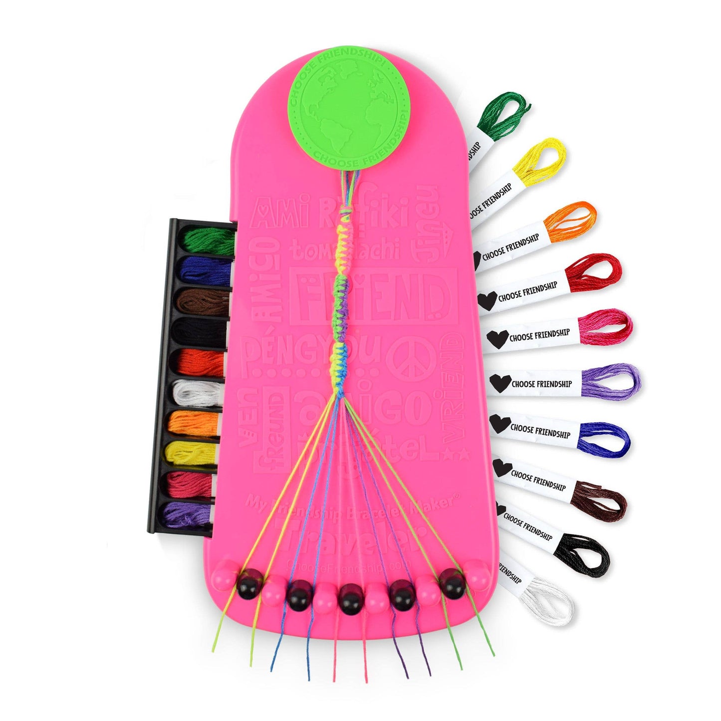 My Friendship Bracelet Maker, 20 Pre-Cut Threads: Blush Pink
