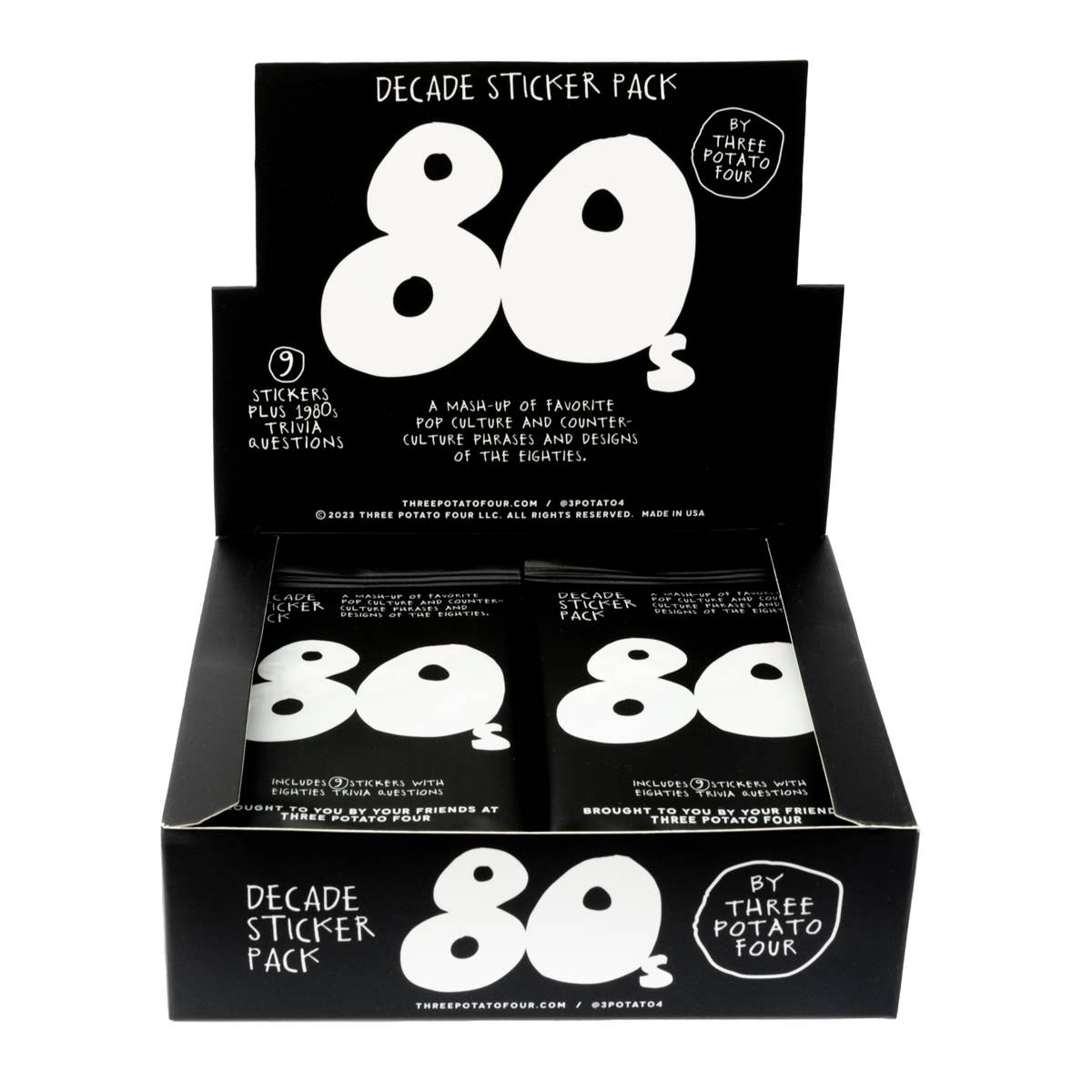 Decade Sticker Card Pack - 1980s