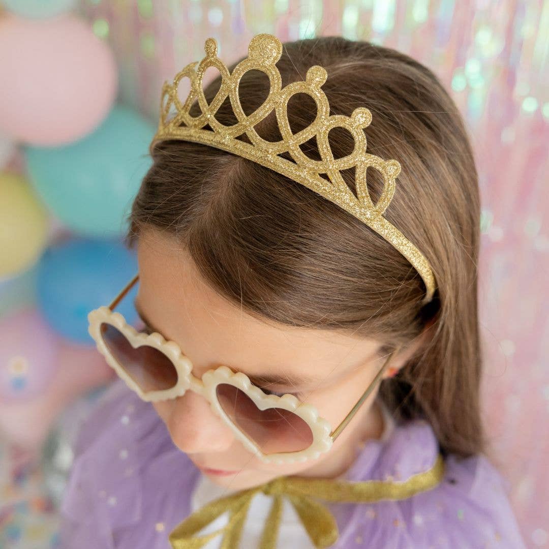 Gold Tiara Headband- Girls Dress Up Headband