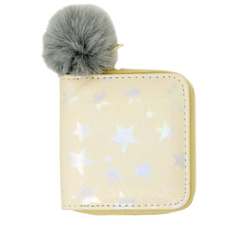 Shiny Star Kids Wallet: Pink