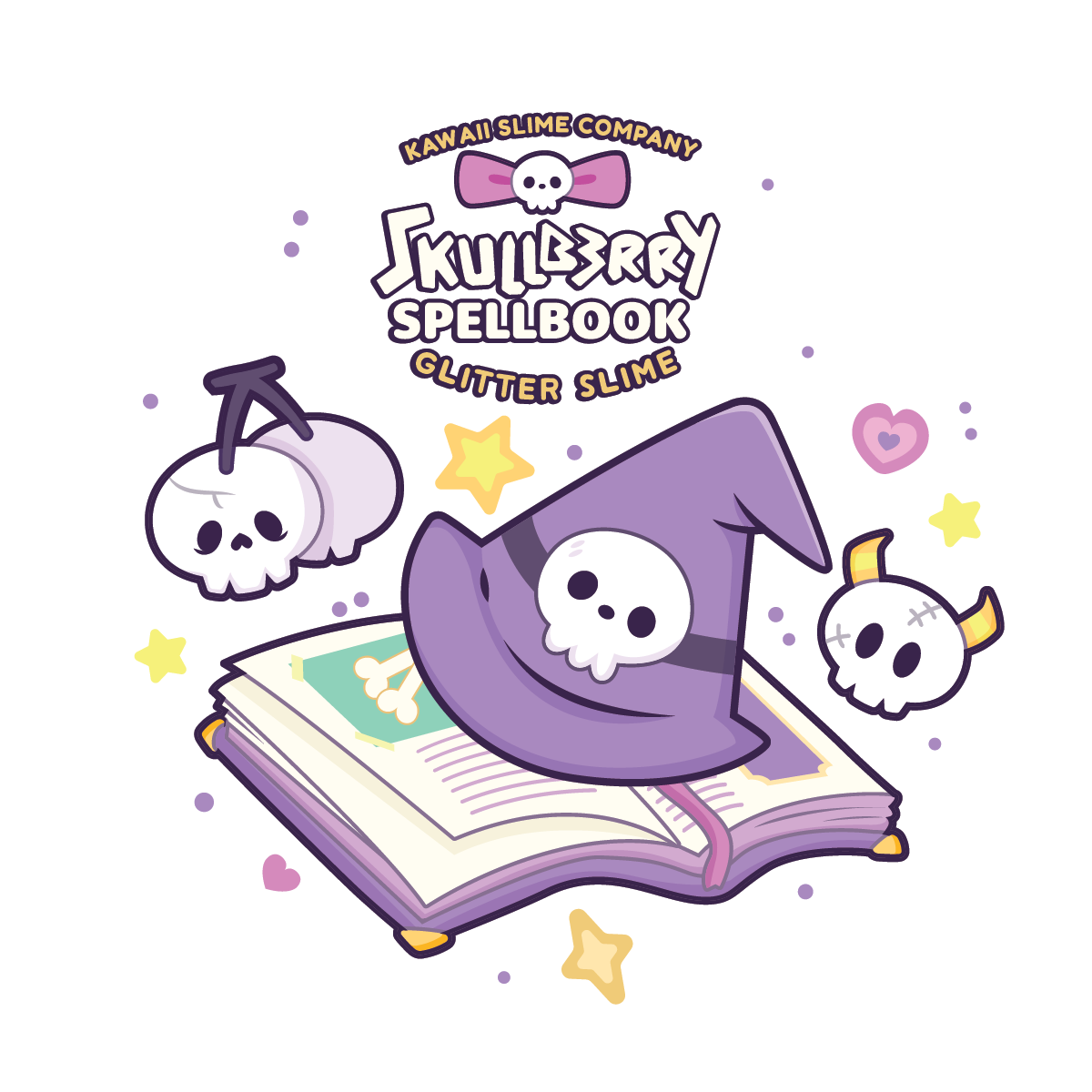 Skullberry Spellbook Glitter Signature Dome™ Slime (4pcs/case)