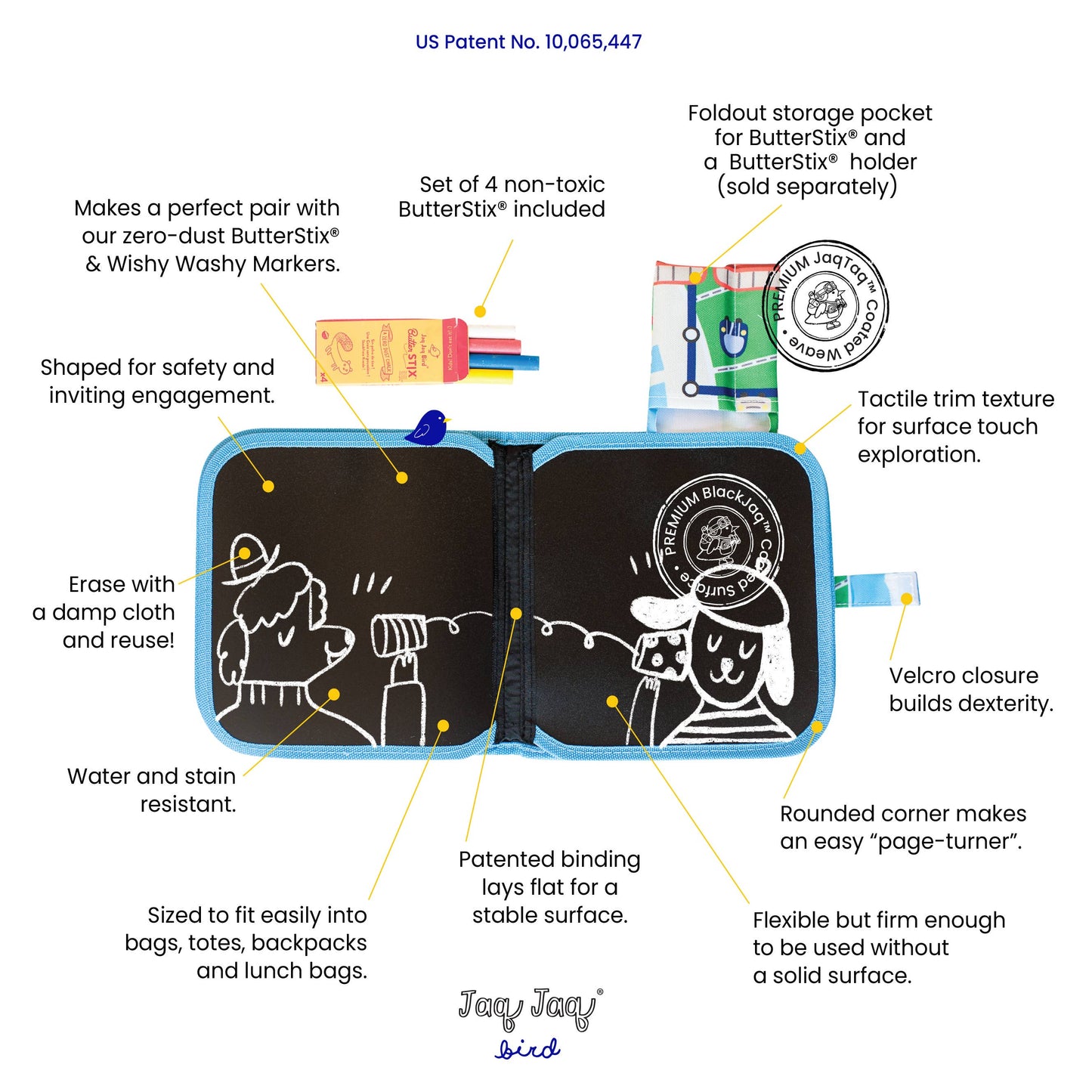 JJF Airplanes Activity Wipe Dry Book, Christmas Gift Kids