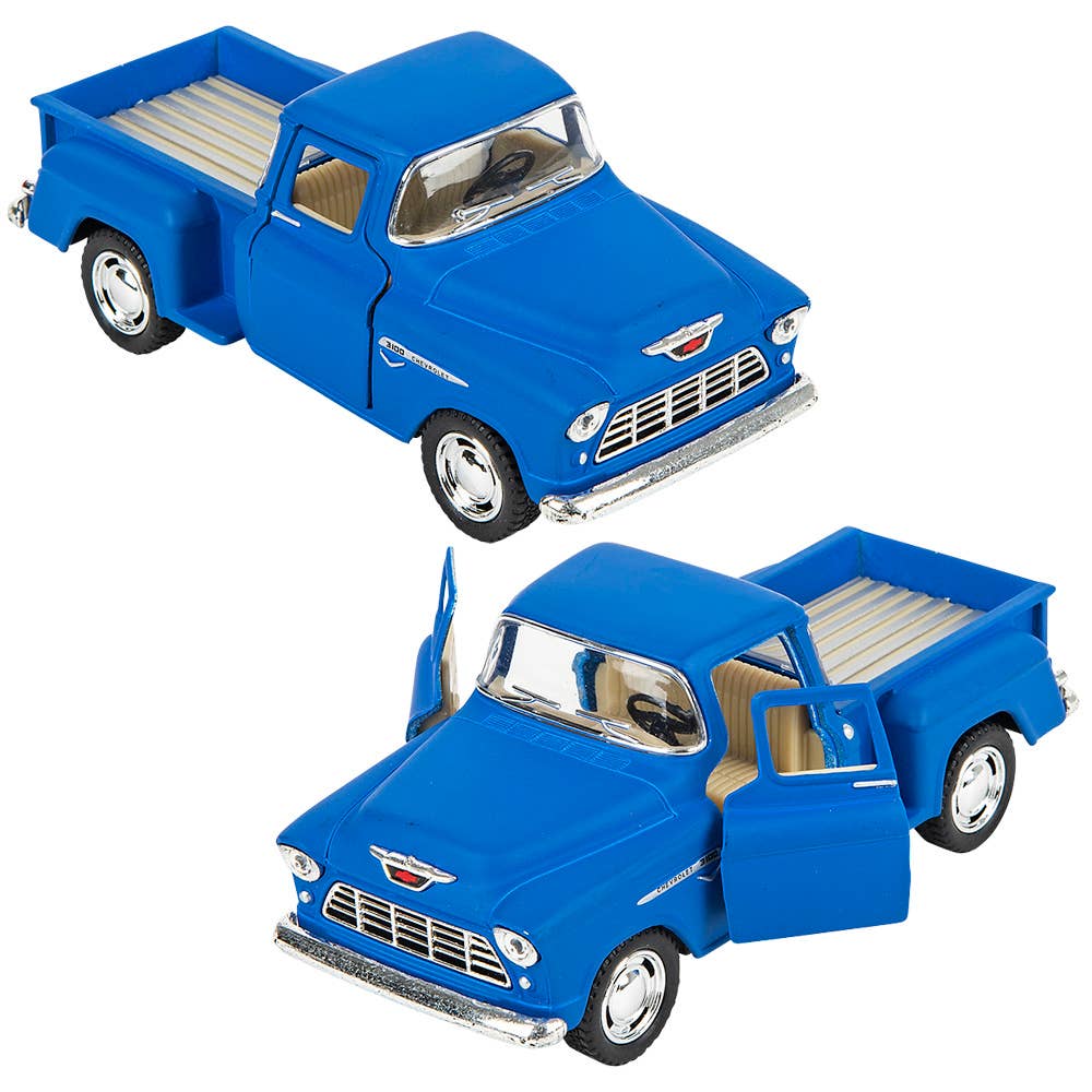 5" Diecast 1955 Chevy Stepside Pick Up 12/Disp