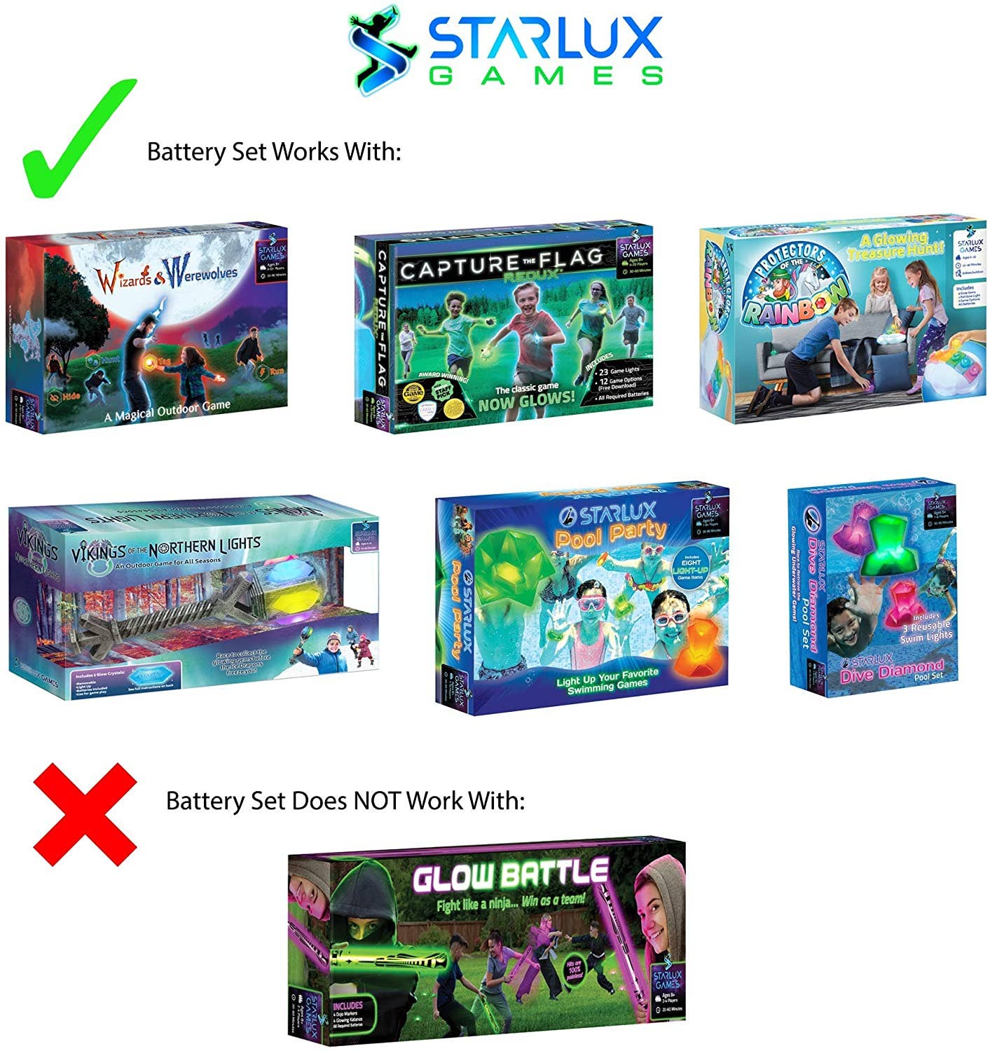 Battery Replacement Set - For Starlux Games®