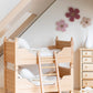 Dollhouse Edin Convertible Twin Bunk Beds | Natural Wood