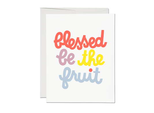 Blessed Be baby greeting card