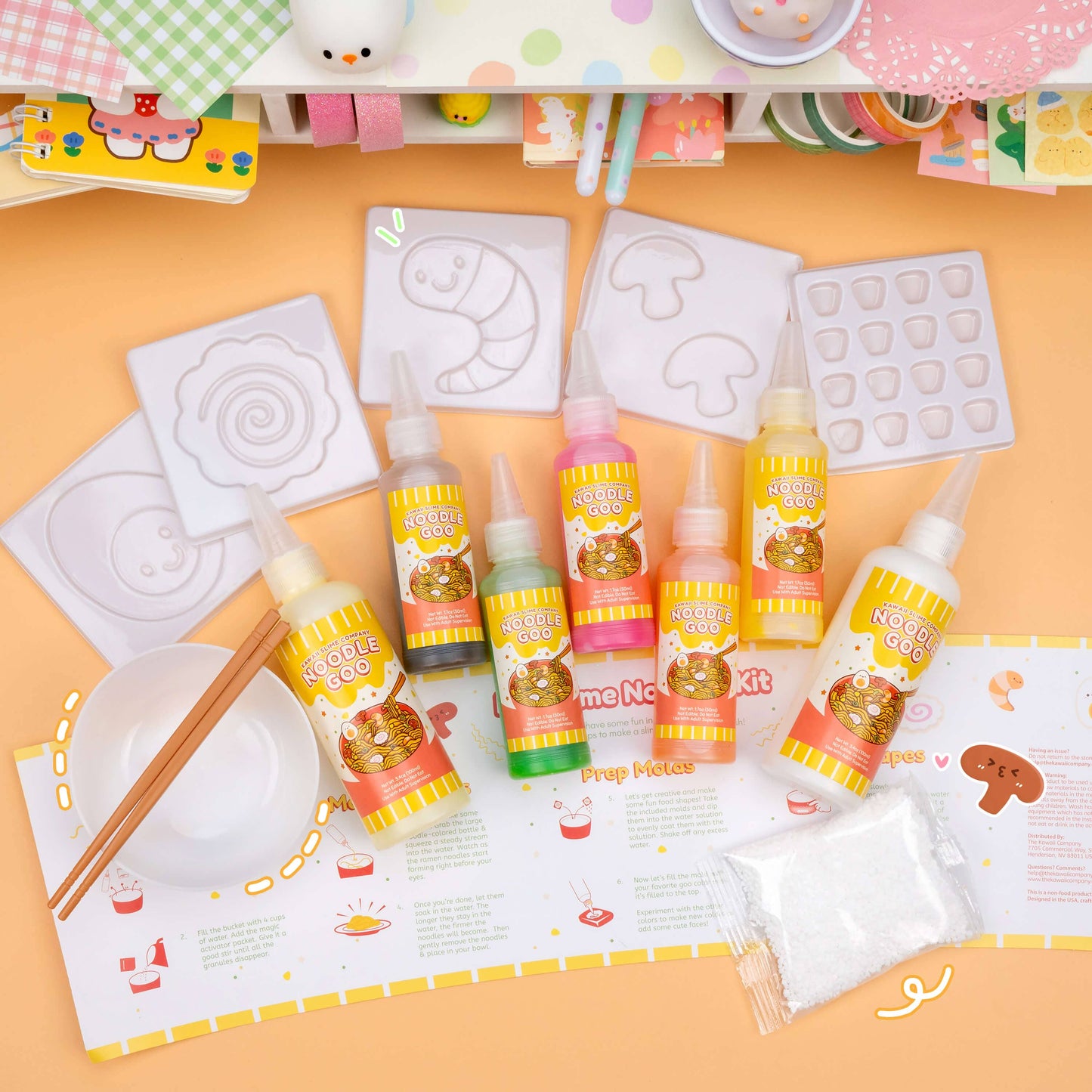 Instant Ramen Noodles Slime Science Kit (6pcs/case)