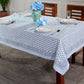 Apatite Blue Hand Block Printed Cotton tablecloth