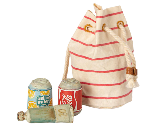 Bag with Beach Essentials
