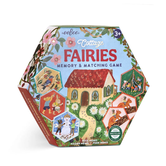 Cottage Fairies Hexagon Memory Matching Game