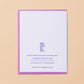 Letterpress New Baby Card—Babe Alert (Minimal, Cute)