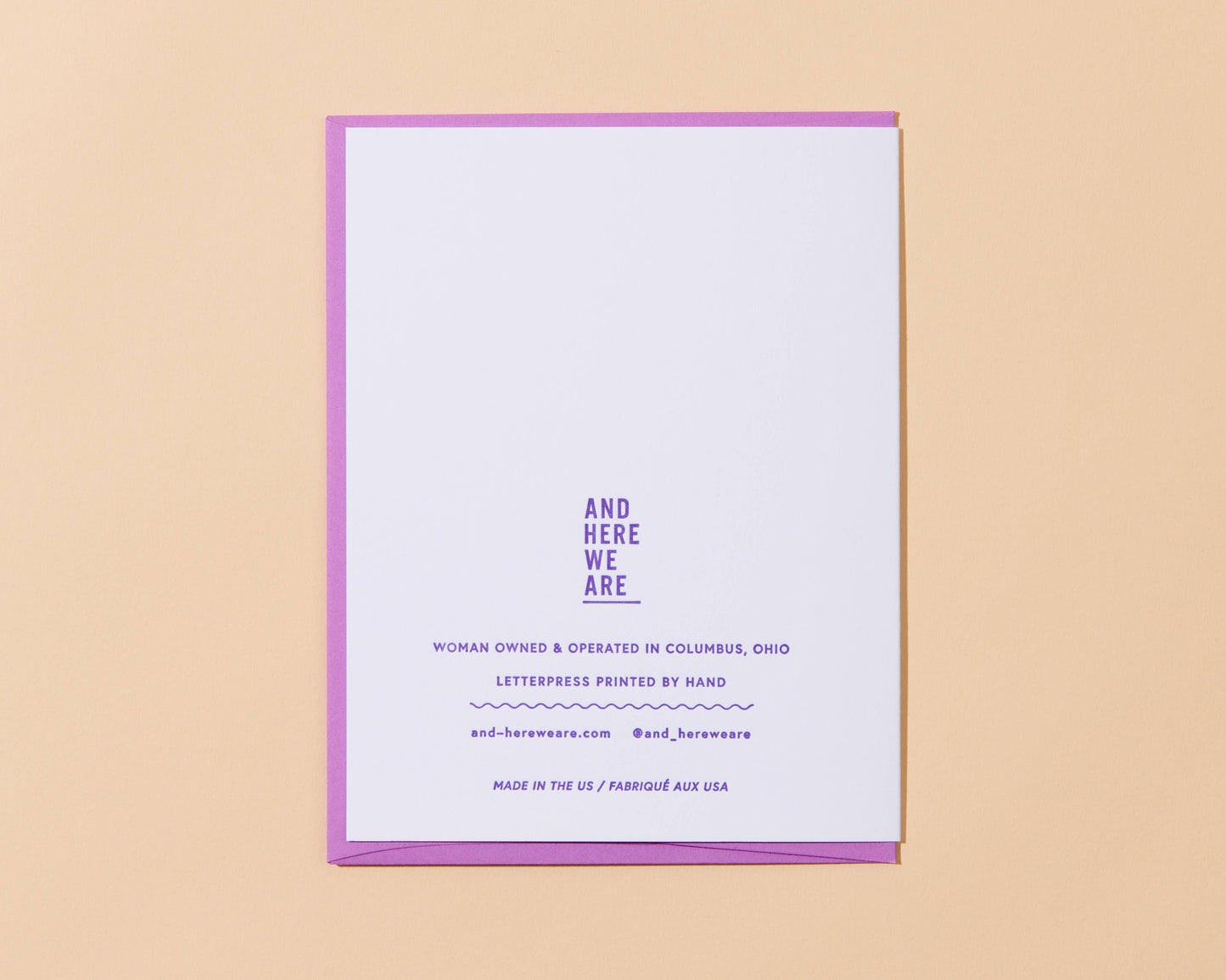Letterpress New Baby Card—Babe Alert (Minimal, Cute)