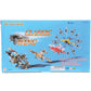 Classic Winged Die Cast Fighting Plane 6 Unit Display