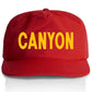"CANYON" Nylon Hat - cardinal/yellow