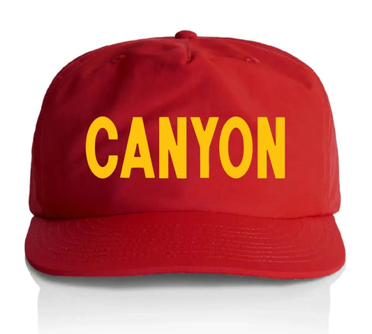 "CANYON" Nylon Hat - cardinal/yellow