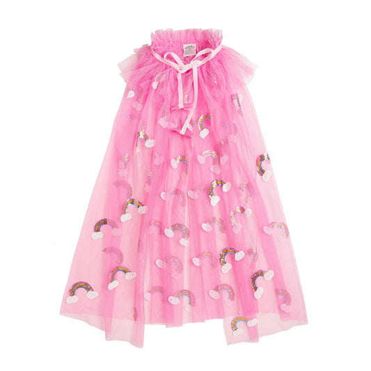 Rainbow Sequin Cape - Kids Dress Up Cape
