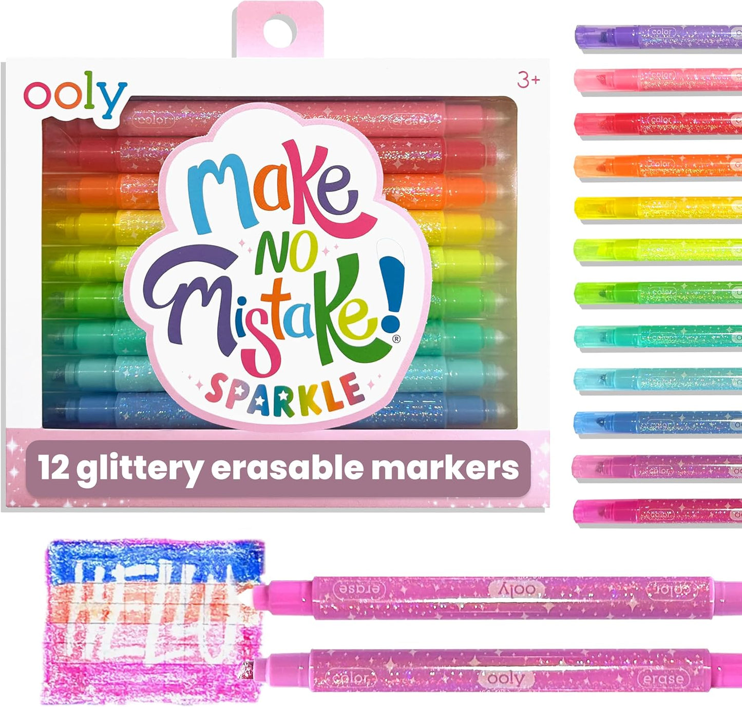 Make No Mistake! Glittery Erasable Markers