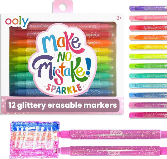 Make No Mistake! Glittery Erasable Markers