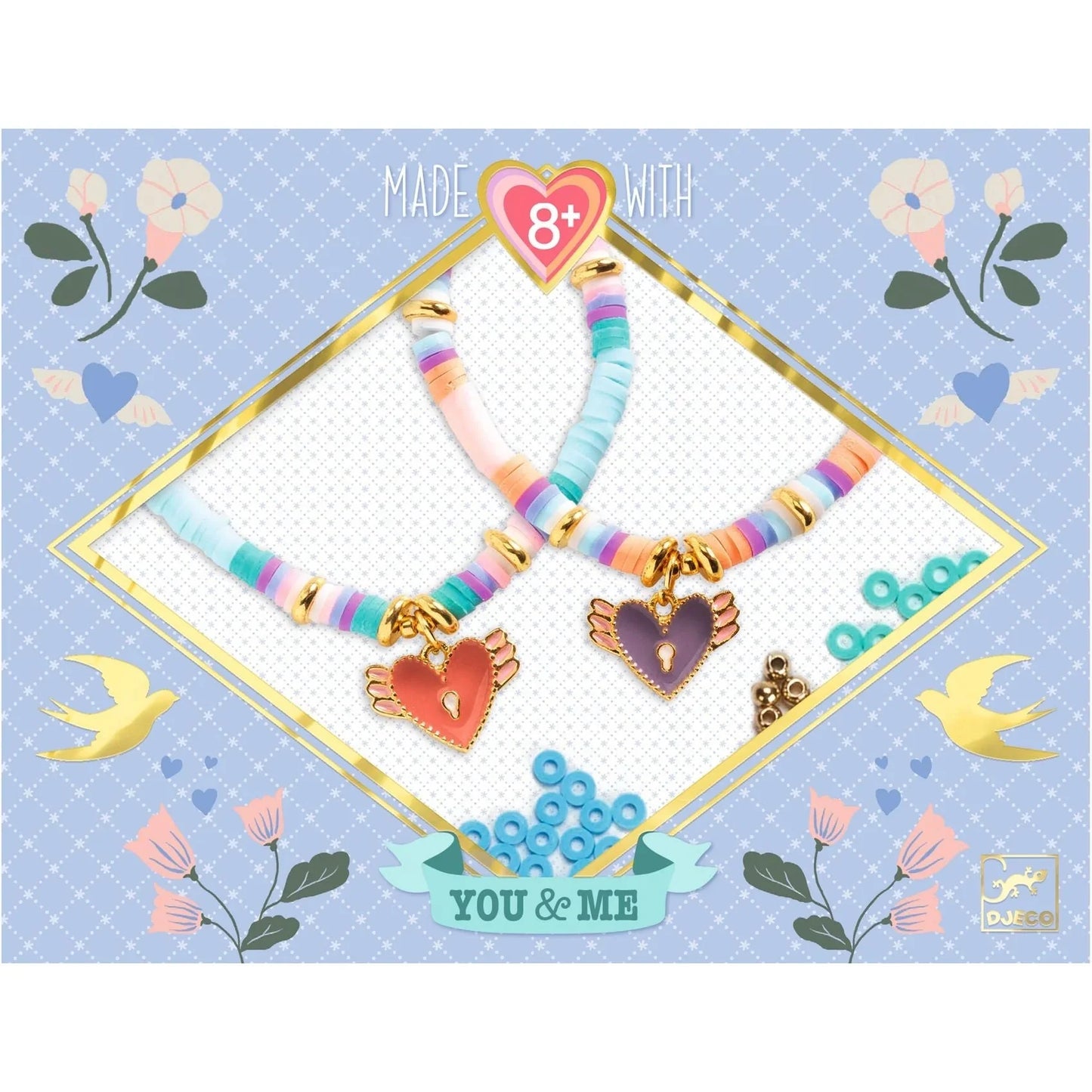 Heart Heishi Beads and Jewelry