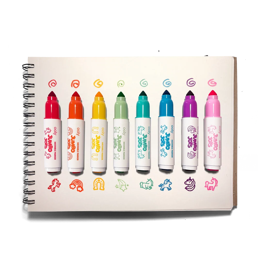 Jumbo Jots Dual Tip Stamp Markers - Unicorn - Set of 8