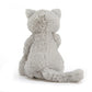 Bashful Grey Kitty Original - Medium