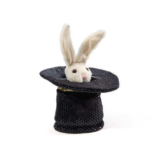 Rabbit in Hat- finger puppet