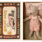 Little sister mouse in matchbox
