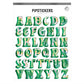Marbled Green Big Alphabet (5ct)