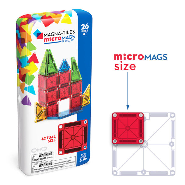 microMAGS 26-Piece Travel Magnetic Construction Set 244026BOCDU