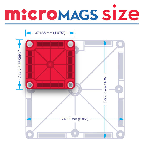 microMAGS 26-Piece Travel Magnetic Construction Set 244026BOCDU