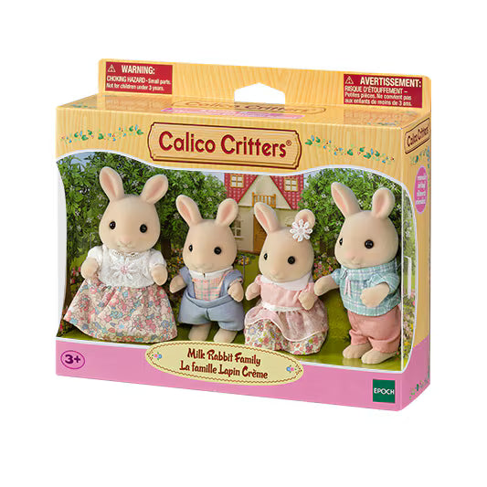 Calico Critter Milk Rabbit Family