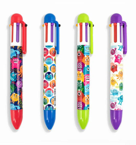Monster Click-It 6 Color Pen