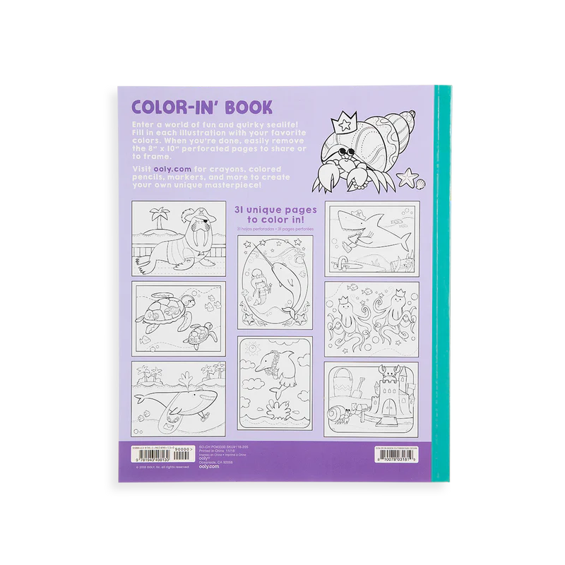 Outrageous Oceans - Color-in Book