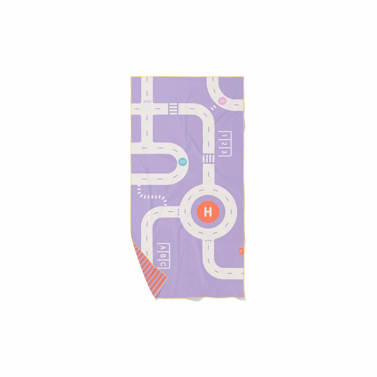 Quut Play Towels-Size M, Interactive Design, Game & Patterns - On the Road Circuit