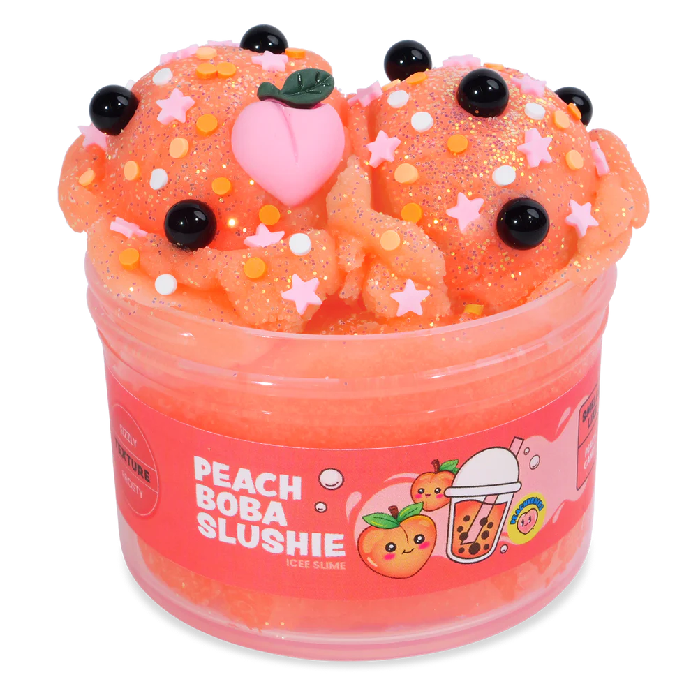 Peach Boba Slushie