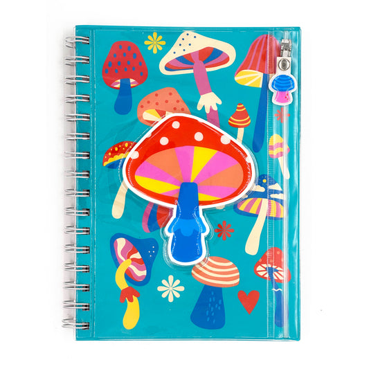 Mushroom Pencil Pouch Journal