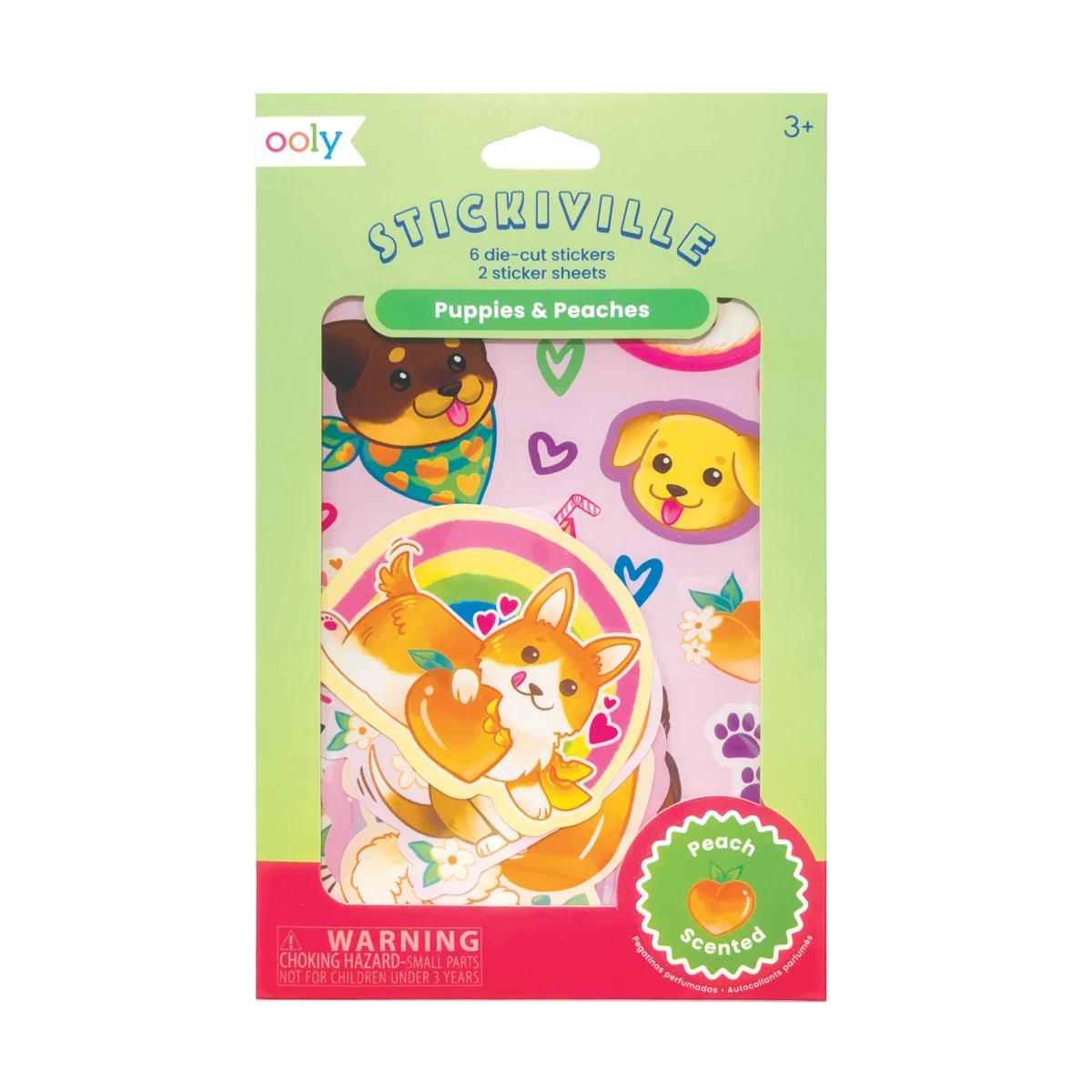 Stickiville: Scented Stickers - Puppies & Peaches