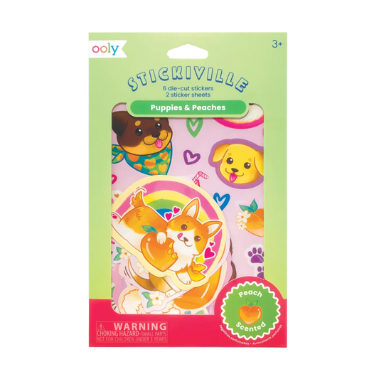 Stickiville: Scented Stickers - Puppies & Peaches