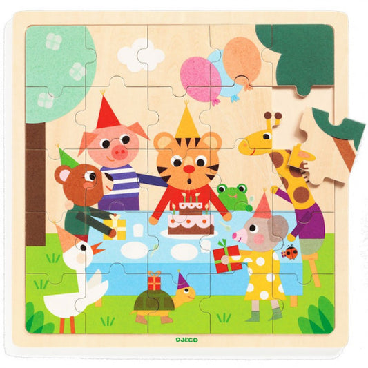 Happy Wooden Puzzle 25pc