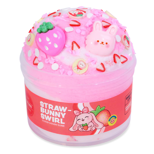Straw Bunny Swirl Slime
