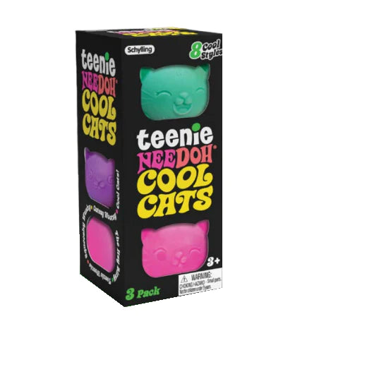 Teenie Cool Cats NeeDoh 3-Pack