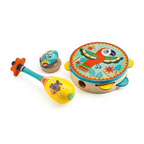 Animambo 3 piece Tambourine Set