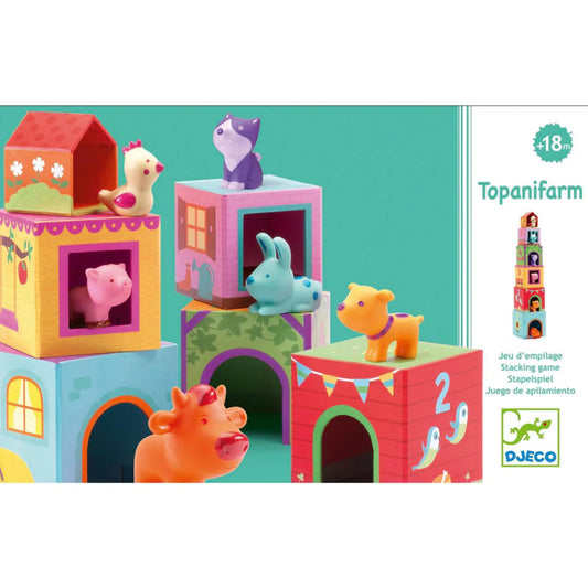 Farm Nest and Stack Blocks and Animals